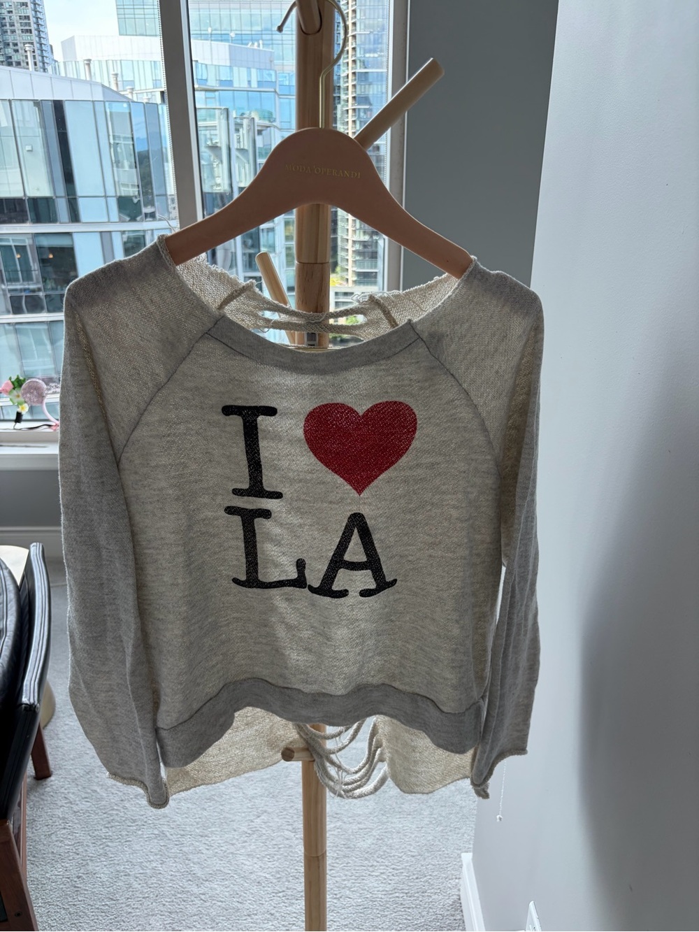 I Heart LA Grey Pullover Sweater